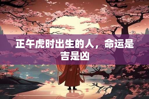正午虎时出生的人，命运是吉是凶