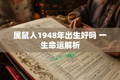 属鼠人1948年出生好吗 一生命运解析