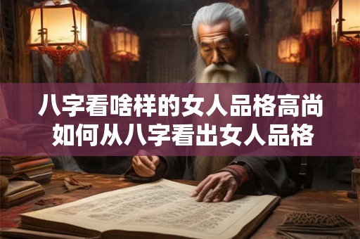 八字看啥样的女人品格高尚 如何从八字看出女人品格高尚
