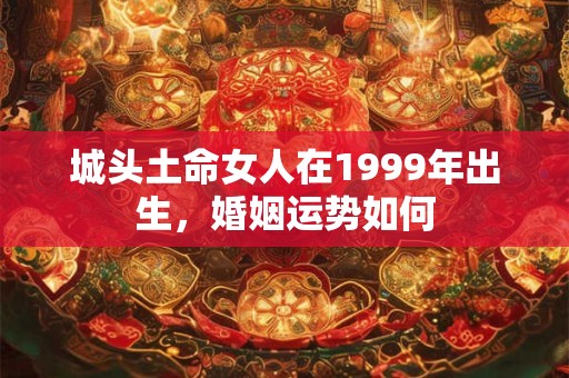城头土命女人在1999年出生，婚姻运势如何