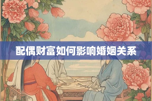 配偶财富如何影响婚姻关系