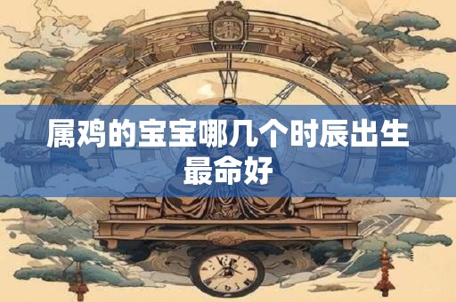 属鸡的宝宝哪几个时辰出生最命好