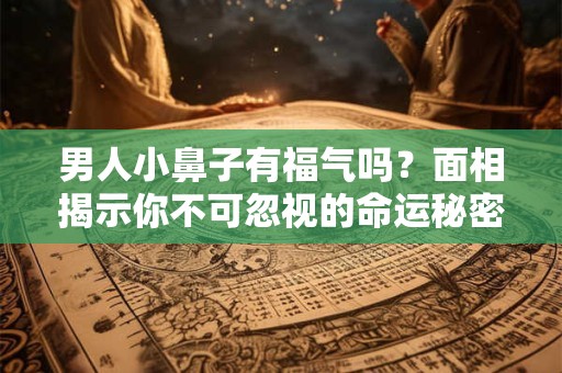 男人小鼻子有福气吗？面相揭示你不可忽视的命运秘密