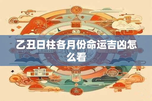 乙丑日柱各月份命运吉凶怎么看