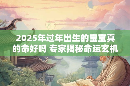 2025年过年出生的宝宝真的命好吗 专家揭秘命运玄机