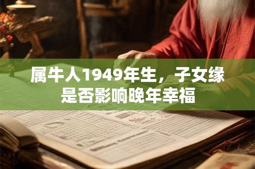 属牛人1949年生，子女缘是否影响晚年幸福