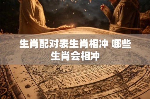 生肖配对表生肖相冲 哪些生肖会相冲