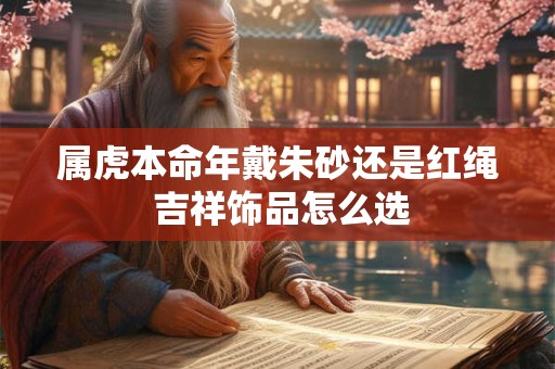 属虎本命年戴朱砂还是红绳 吉祥饰品怎么选
