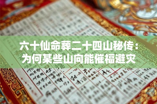 六十仙命葬二十四山秘传：为何某些山向能催福避灾