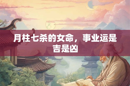 月柱七杀的女命，事业运是吉是凶