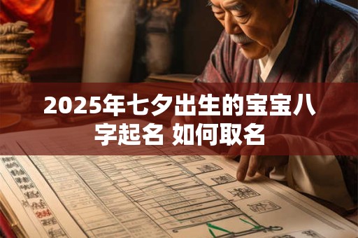 2025年七夕出生的宝宝八字起名 如何取名