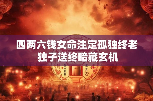 四两六钱女命注定孤独终老 独子送终暗藏玄机