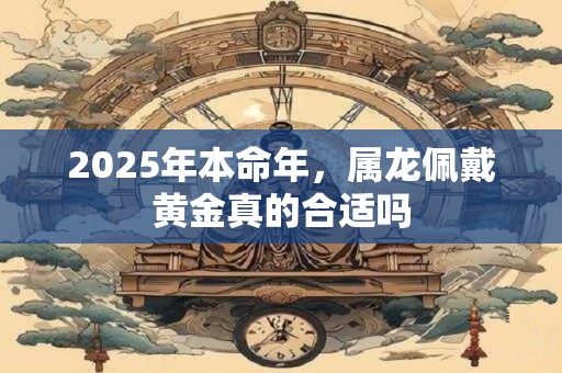 2025年本命年，属龙佩戴黄金真的合适吗
