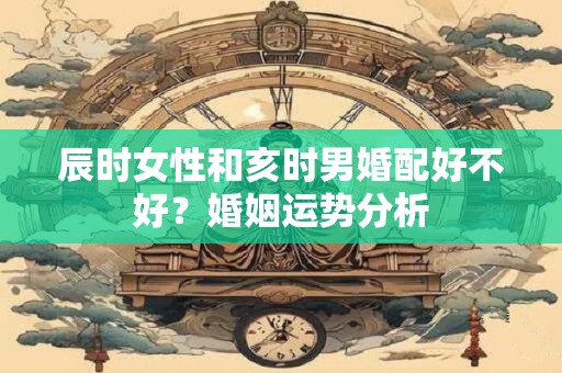 辰时女性和亥时男婚配好不好？婚姻运势分析