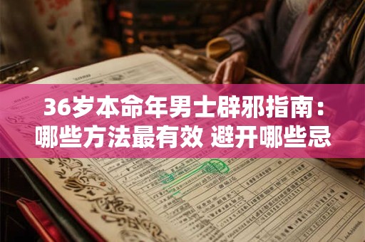 36岁本命年男士辟邪指南：哪些方法最有效 避开哪些忌讳