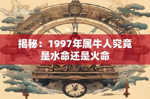 揭秘:1997年属牛人究竟是水命还是火命 揭秘:1997年属牛人究竟是水命还是火命
