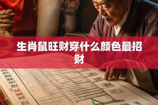 生肖鼠旺财穿什么颜色最招财