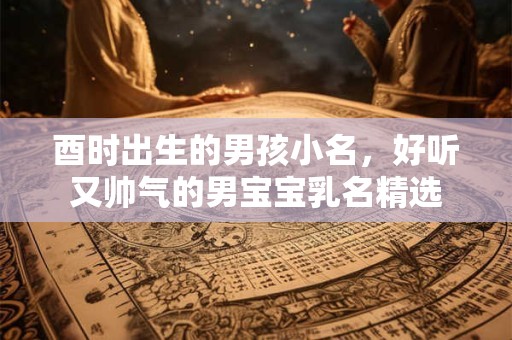 酉时出生的男孩小名，好听又帅气的男宝宝乳名精选