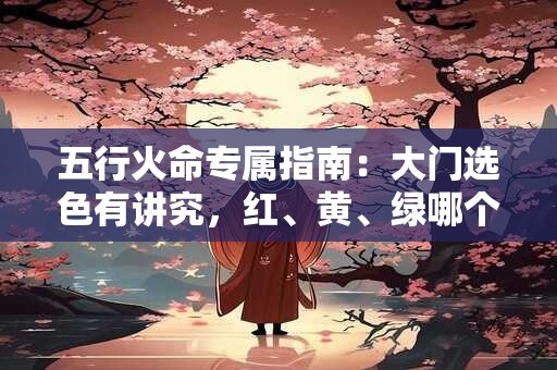 五行火命专属指南：大门选色有讲究，红、黄、绿哪个更吉利
