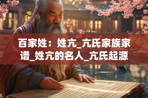 百家姓：姓亢_亢氏家族家谱_姓亢的名人_亢氏起源