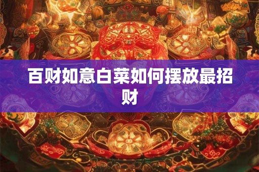 百财如意白菜如何摆放最招财