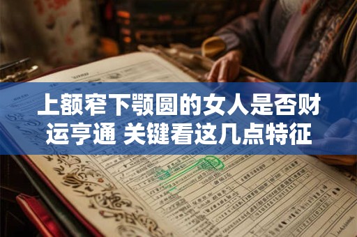 上额窄下颚圆的女人是否财运亨通 关键看这几点特征