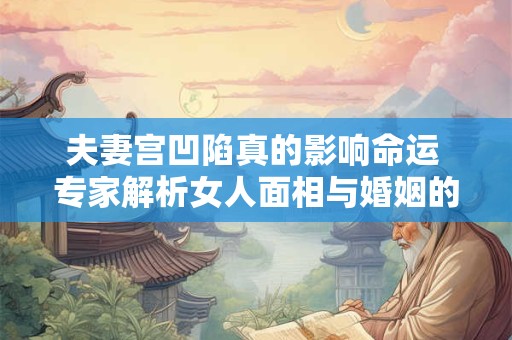 夫妻宫凹陷真的影响命运 专家解析女人面相与婚姻的关系