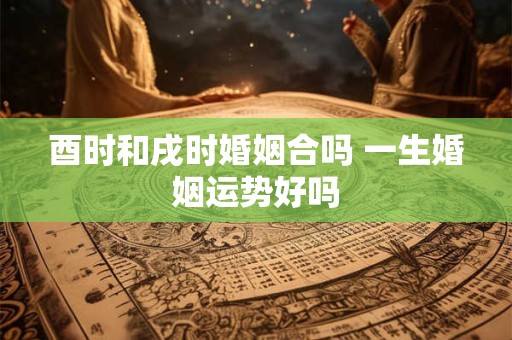 酉时和戌时婚姻合吗 一生婚姻运势好吗