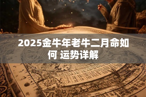 2025金牛年老牛二月命如何 运势详解