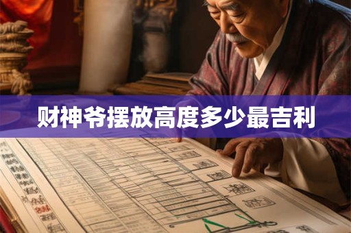 财神爷摆放高度多少最吉利