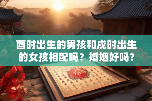 酉时出生的男孩和戌时出生的女孩相配吗？婚姻好吗？