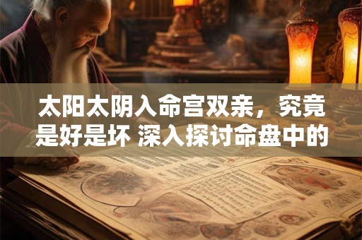 太阳太阴入命宫双亲，究竟是好是坏 深入探讨命盘中的父母运势