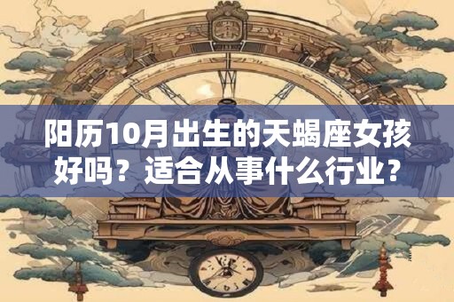 阳历10月出生的天蝎座女孩好吗？适合从事什么行业？