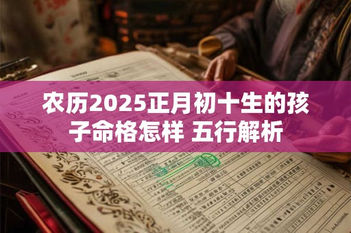 农历2025正月初十生的孩子命格怎样 五行解析