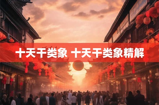 十天干类象 十天干类象精解