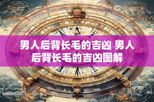 男人后背长毛的吉凶 男人后背长毛的吉凶图解