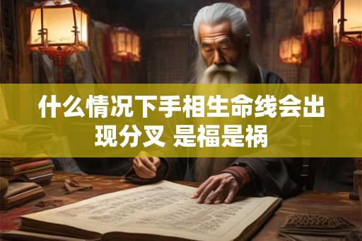 什么情况下手相生命线会出现分叉 是福是祸