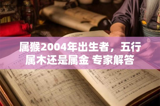 属猴2004年出生者，五行属木还是属金 专家解答