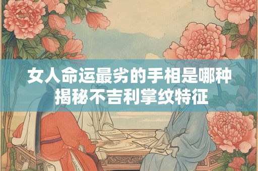 女人命运最劣的手相是哪种 揭秘不吉利掌纹特征