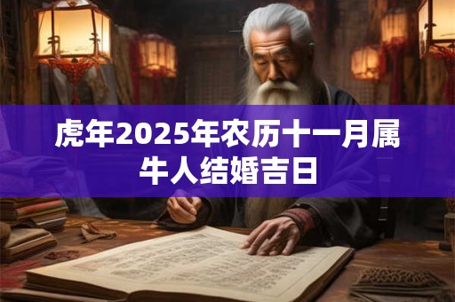 虎年2025年农历十一月属牛人结婚吉日