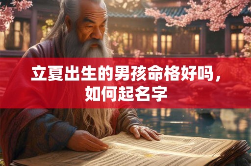 立夏出生的男孩命格好吗，如何起名字