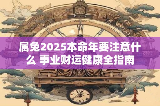 属兔2025本命年要注意什么 事业财运健康全指南