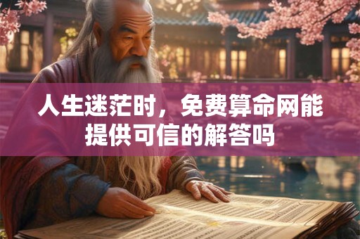 人生迷茫时，免费算命网能提供可信的解答吗