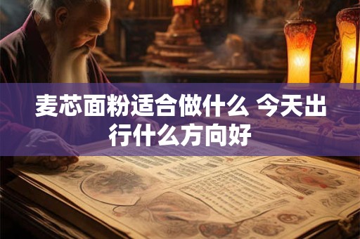 麦芯面粉适合做什么 今天出行什么方向好