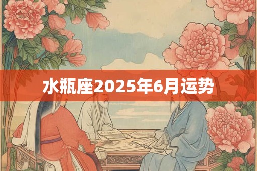 水瓶座2025年6月运势