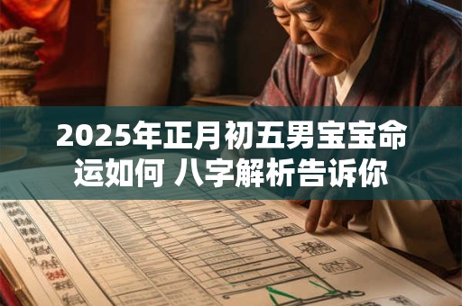 2025年正月初五男宝宝命运如何 八字解析告诉你