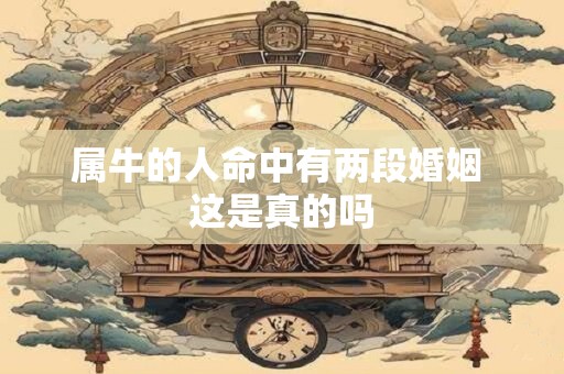 属牛的人命中有两段婚姻 这是真的吗