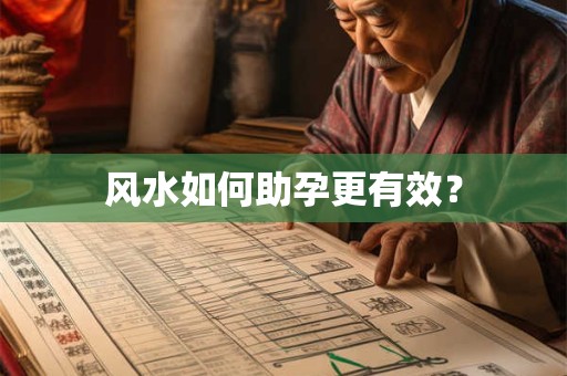 风水如何助孕更有效？