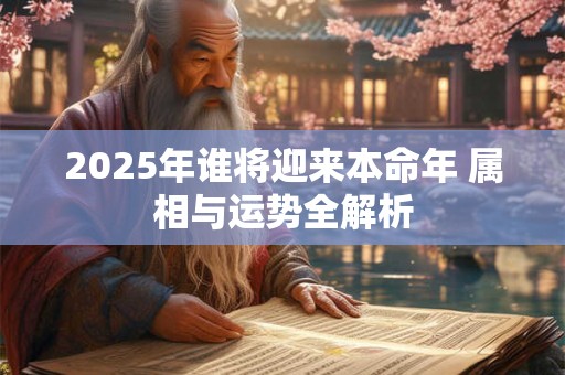 2025年谁将迎来本命年 属相与运势全解析