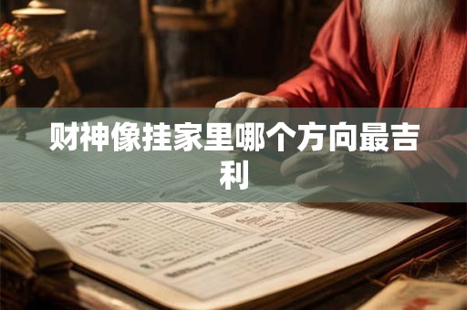 财神像挂家里哪个方向最吉利